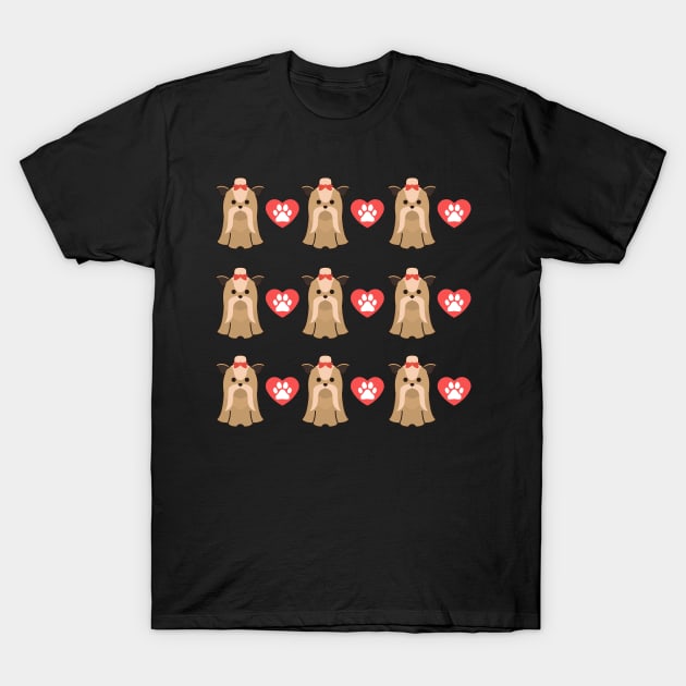 Shih Tzu dog lover cute pattern T-Shirt by Maful